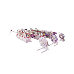 Metal sheet roll forming machines and locomotives